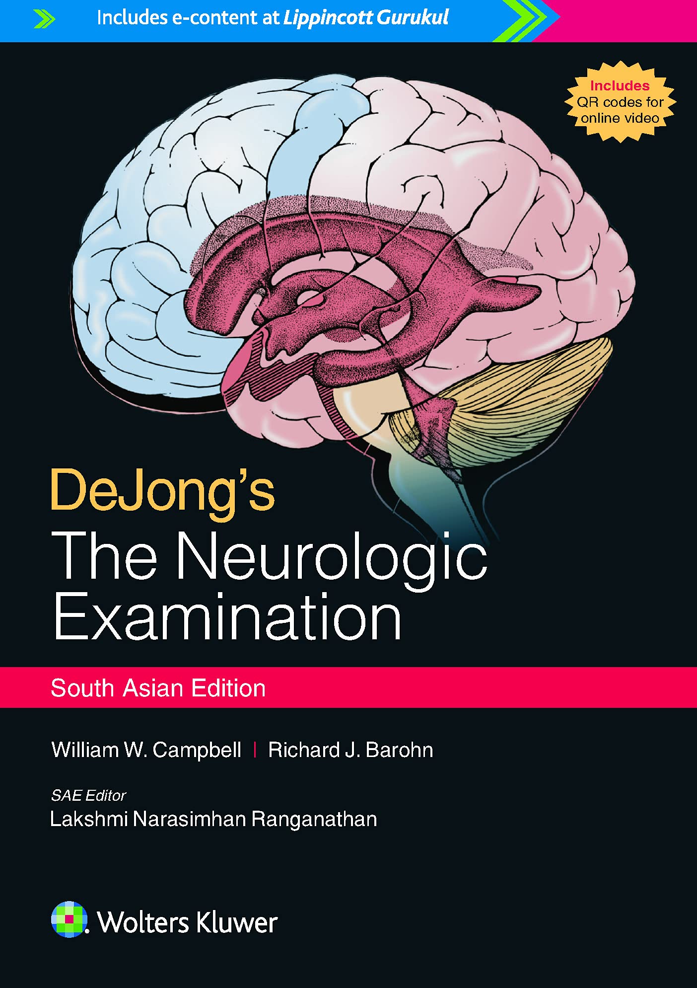 DeJong's The Neurologic Examination, South Asian ed : William W